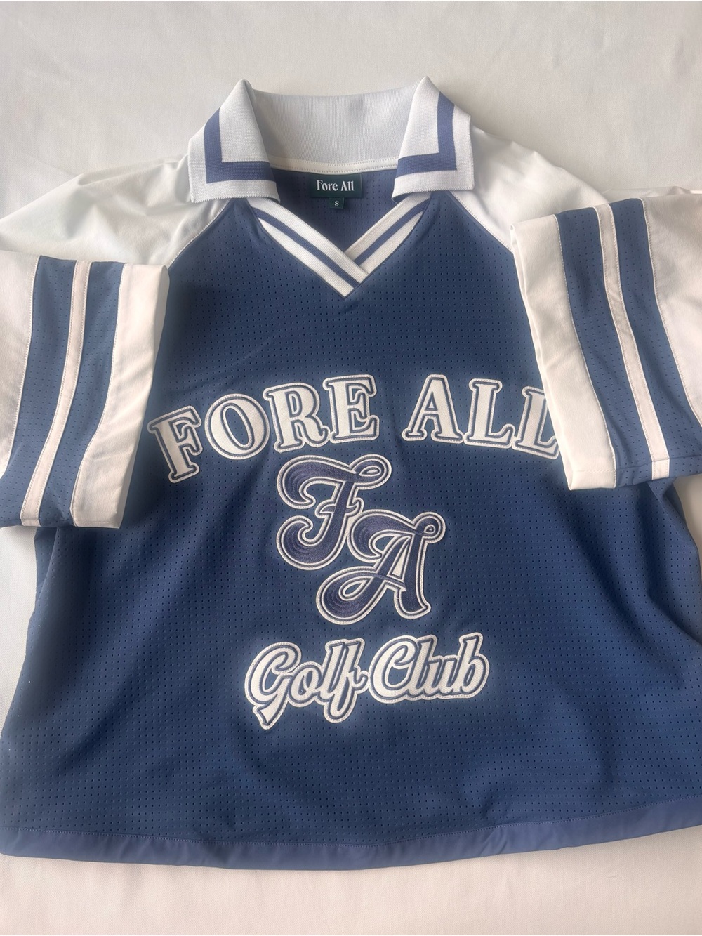 Fore All Women’s ' Navy & White Golf Club Polo